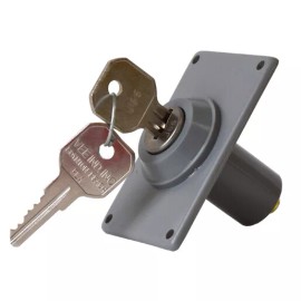 Vee Garage Door Opener External Key Switch with 2 Keys and Mounting Plate