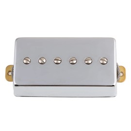 LYWSMSK Alnico 5 Magnet Humbucker Sized P90 Electric Guitar Pickups Neck & Bridge Pickups (Chrome)