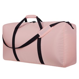 iFARADAY 32.5 inch Large Travel Duffel Bag,100L Over-Sized Luggage Duffle with Shoulder Strap-Pink