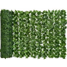 DearHouse Artificial Ivy Privacy Fence, 157.5x39in Artificial Hedges Fence and Faux Ivy Vine Leaf Decoration for Outdoor Decor, Garden Decor