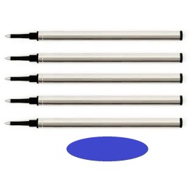 5 - Rollerball Refills for ACME PEN - BLUE Medium