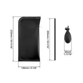 QWORK® Pack of 2 Mounting Cushions, Lifting Cushion, Air Cushion Lifter, Load up to 200 kg (Large Rectangle)