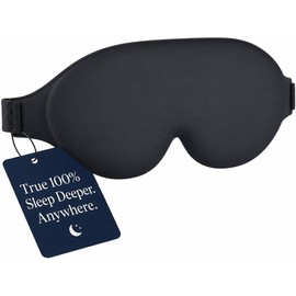 Signature 8 3D Sleep Mask for Side Sleepers - 100% Blackout, Men & Women
