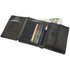 myledershop Buffalo Full Leather Biker Wallet with Metal Chain with