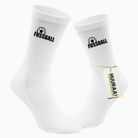 Huuraa Unisex Tennissocken Fussball Ball Geschenk Größe 42/46 White Fussball Präsent