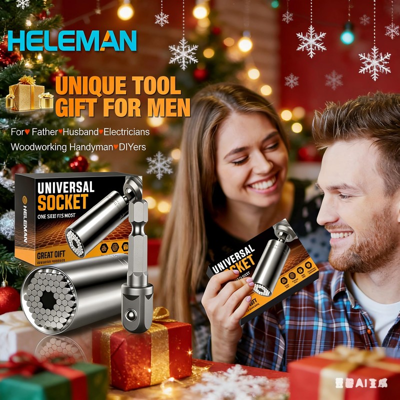 Stocking Stuffers for Men Gifts Christmas Super Universal Socket Tools