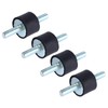 Keenso 4 Pcs Insulation Rubber Anti-Vibration M8 30x20 Brackets Vibration