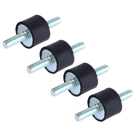 Keenso 4 Pcs Insulation Rubber Anti-Vibration M8 30x20 Brackets Vibration Absorber Insulator Rubber Vibration Dampening Bracket with Screws
