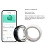Smart Ring Multifunction Sleep Temperature Monitoring Pedometer 23mah Health Tracker