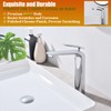 TOCALOCA Tall Vessel Bathroom Faucets Chrome Silver Basin Mixer Tap