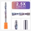 SpeTool 3PCS Spiral Flush Trim Router Bits Set 1/4 Inch