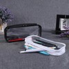 AIMALL 8 PCS PVC Transparent Pencil Case – Waterproof Zipper