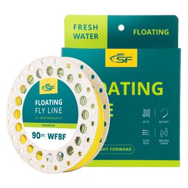 SF Fly Fishing Line with Welded Loop Weight Forward Floating Fly Line WF8F 90FT
