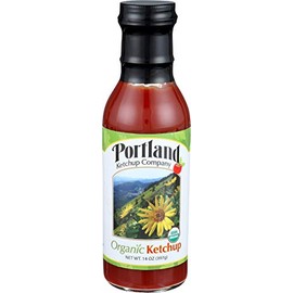 Portland Organic Ketchup by Portlandia Foods - 14 oz Glass Bottle - Naturally Gluten-free, Vegan, Non-GMO, Made in Oregon USA