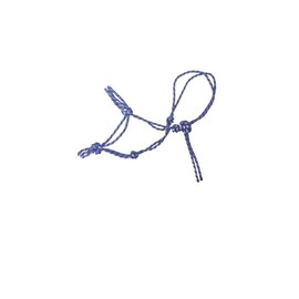 Cwell Equine Rope Halter/Headcollar Natural Horsemanship/Parelli ONE SIZE FITS F/C/P Premium Quality Blue/White