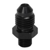 1 Pair AN4 to M8 Oil Cooler Fitting Adapter Black