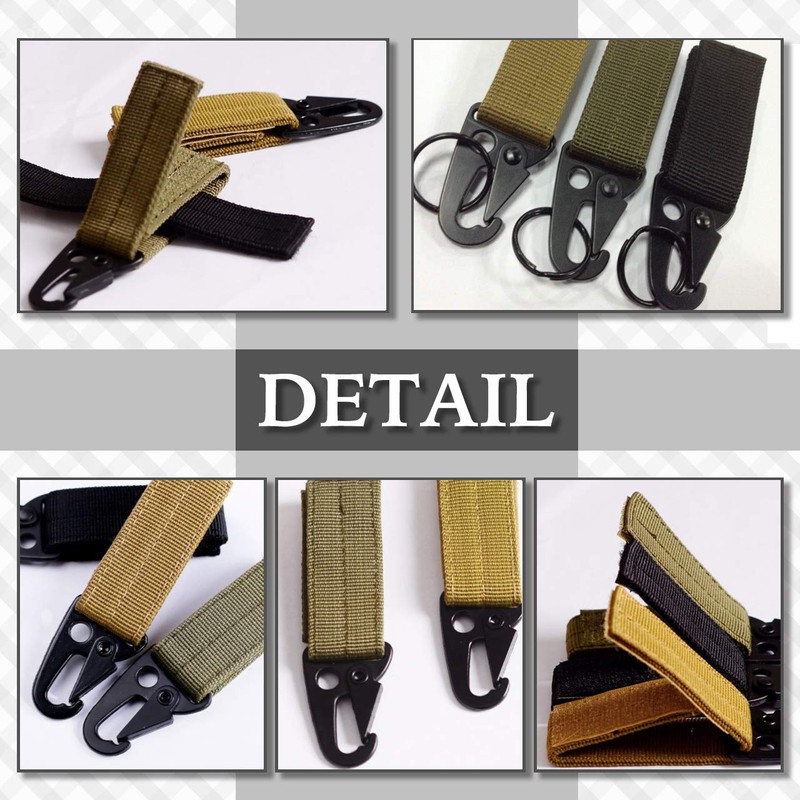 CHROME CRANE WB076 Men's Military Airsoft Key Ring Hook Keychain