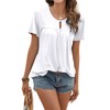 Womens Summer Casual V Neck Short Sleeve Shirts Basic Tops