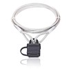 Drahtseile24 Steel Cable Lock, Loop Cable with Lock, Anti-Theft Device