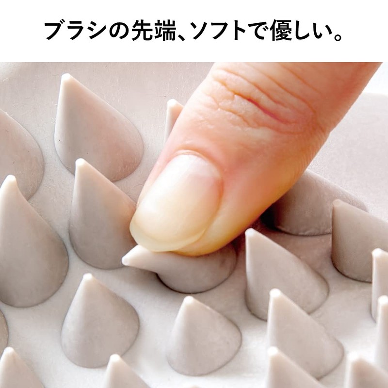 Alphax Scalp Massage Brush for Women Men Hogshia Scalp Gray