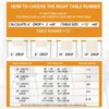 XCHI Thanksgiving Cross Turkey Fall Table Runner Party Table Decoration