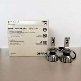 Osram H7 Night Breaker LED Smart + 330% StVZO Compliant Workshop Professional Set of 2