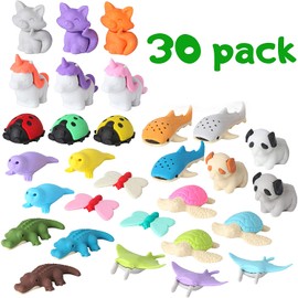 Mr. Pen Take Apart Animal Erasers, 30 Pack