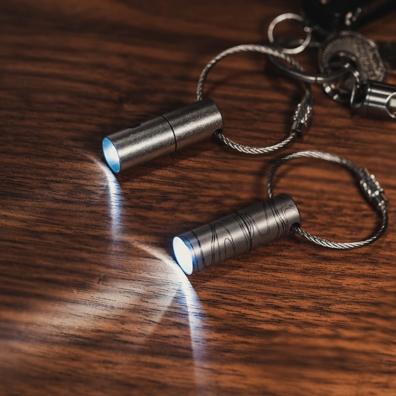 KeyUnity KF00 Titanium Mini Torch Keyring 15 Lumen Waterproof LED