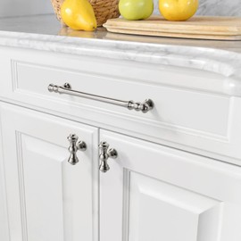 Asidrama 6 Pack 9 Inch(228mm) Brushed Satin Nickel Kitchen Cabinet Handles, Cabinet Pulls Kitchen Cabinet Hardware for Cupboard Drawer Pulls