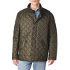 Cole Haan Men's Quilted Barn Jacket, Olive, Medium