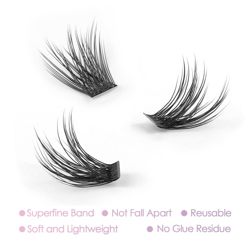Lash Clusters, DIY Eyelash Extension, Reusable Individual Lash Clusters, 3D