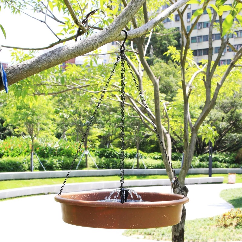 Outdoor Solar-Powered Bird Bath Fountain: Updated Hummingbird Design for Gardens