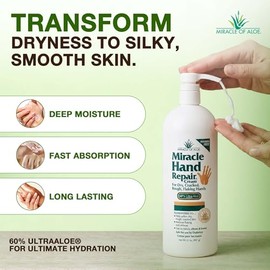 Miracle Crema de reparación de manos con 60% UltraAloe (32 oz)