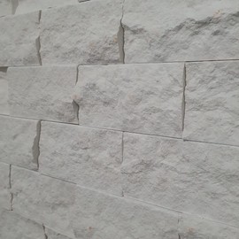 Limra White Limestone Split Face 300x300mm Matt Decorative Wall Tile - 1 Tile (30x30cm)