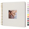 Hiwhy Scrapbook Photo Album Linen Cover, 8 x 8 Inch