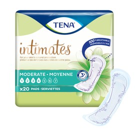 Tena Intimates Moderate Absorbency Incontinence/bladder Control Pad, Regular Length, 20 count