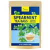 TeeLux Spearmint Tea Bags 100 Count, 100% Pure Spearmint Leaf,