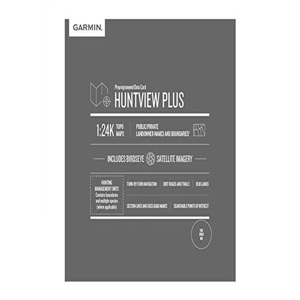 Garmin Huntview Plus, Preloaded microSD Cards With Hunting Management Units