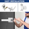 Passage Door Levers, 5 Pack Satin Nickel Heavy-Duty Door Handles,