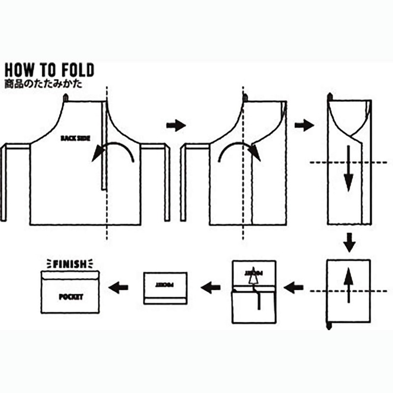 89189 & Packable Apron Fashionable Storage Navy Bandana Navy