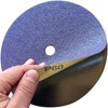 JLD 9" Sanding Disc, 60 Grit Blue Zirconia Sticky, for