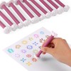 10pcs Dual-Ended Flower Dotting Tools, 20 Shapes Plastic Dotting Pens