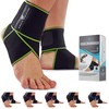 KINETIC EVOLUTION Adjustable Foot Brace - Elastic Ankle Brace for
