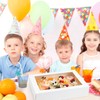 Moretoes 20pcs 19x14x4in Sheet Cake Boxes, White Rectangle Bakery Boxes