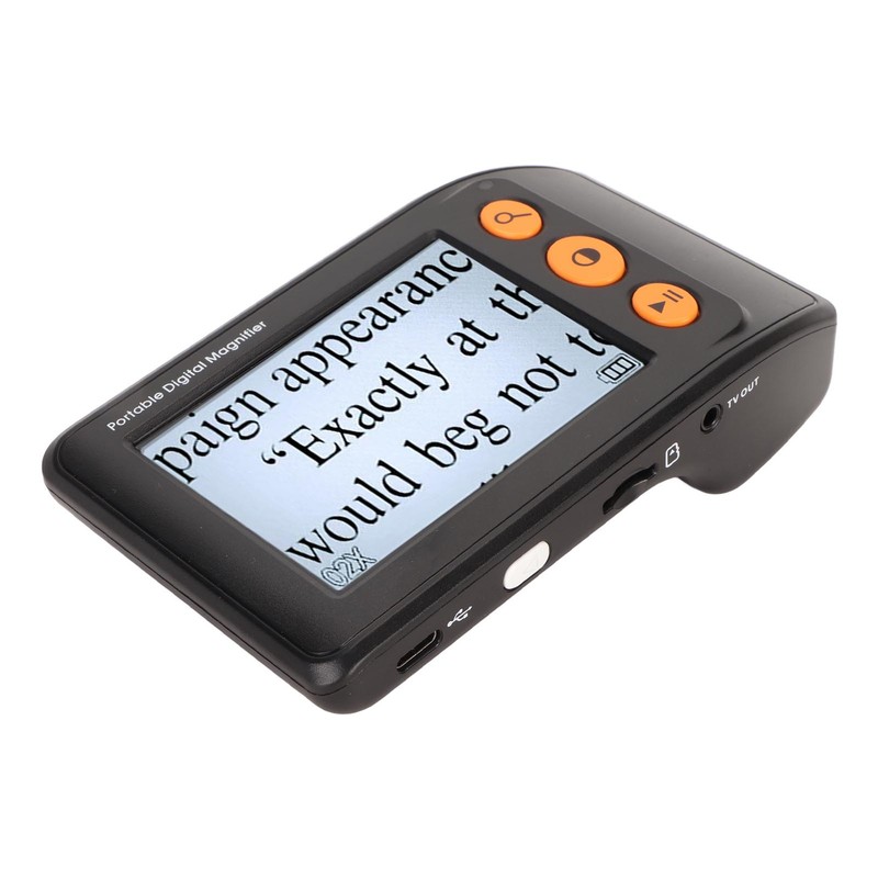 Digital Magnifier 3.5in LCD 2X‑25X Magnification AV Output Reading Magnifier