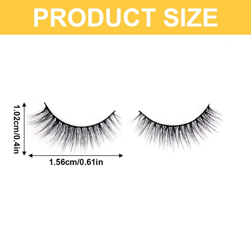 Half Eyelashes, 10 Pairs of Natural False Eyelashes, Eyelash Pack,
