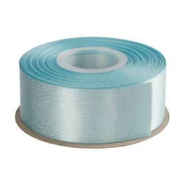 Joycrosso Ocean Blue Double Faced Glitter Ribbon, Luxury Silver Purl Ribbon, 1-1/2 Inch x 25 Yards, Great for Gift Wrapping Wedding Decoration Floral Arrangement