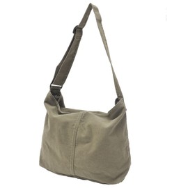 Rename RSH22032 Washed Canvas Shoulder Bag with Adjuster Belt