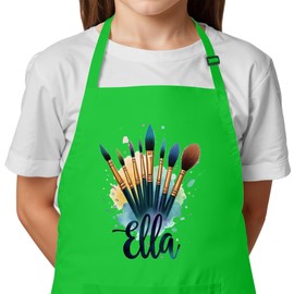 Unisex Apron for Kids – Custom Name Option for Arts and Crafts Fun Christmas Stocking Stuffer