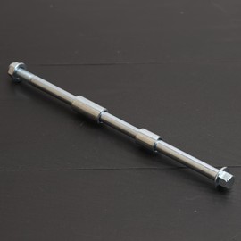 Minho 10mm 260mm Front Rear Axle with Bushing 6mm 20mm 32mm Fit for Motorcycle Pit Dirt Bike Moped Scooter QUAD ATV Mini Bike Parts